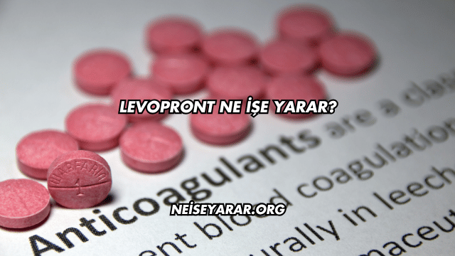 Levopront Ne İşe Yarar?