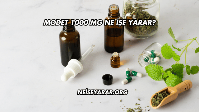 Modet 1000 Mg Ne İşe Yarar?