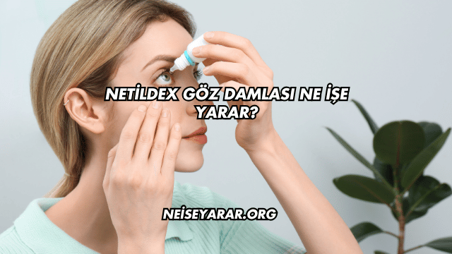 Netildex Göz Damlası Ne İşe Yarar?