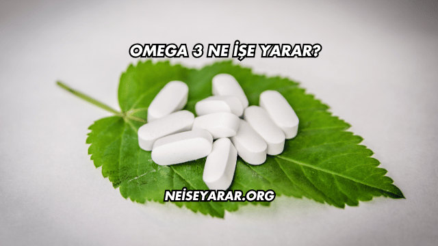 Omega 3 Ne İşe Yarar?