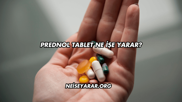 Prednol Tablet Ne İşe Yarar?