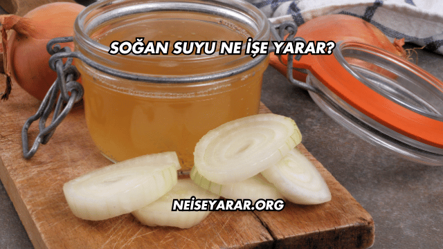 Soğan Suyu Ne İşe Yarar?