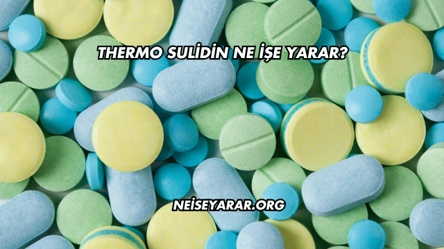Thermo Sulidin Ne İşe Yarar?